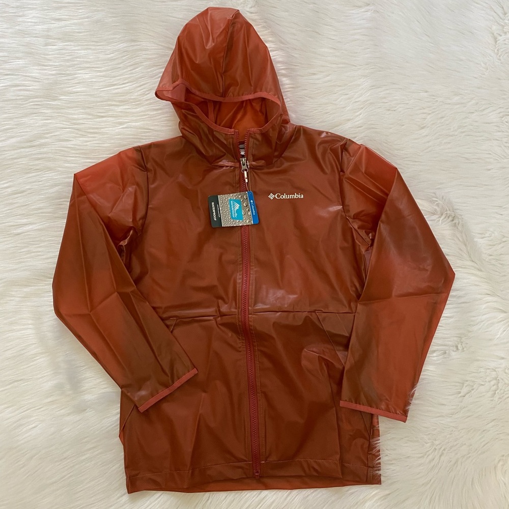 COLUMBIA Brown EXS Rain Slicker M